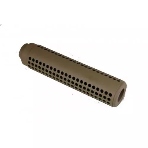 Guntec GEN2 FDE SOCOM FAKE Suppressor AR Slip Over Sleeve or Extension AR15 AR-15 5.56