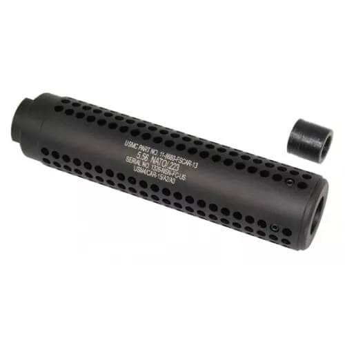 Guntec GEN2 SOCOM FAKE Suppressor AR Slip Over Sleeve or Extension AR10 .308 Black