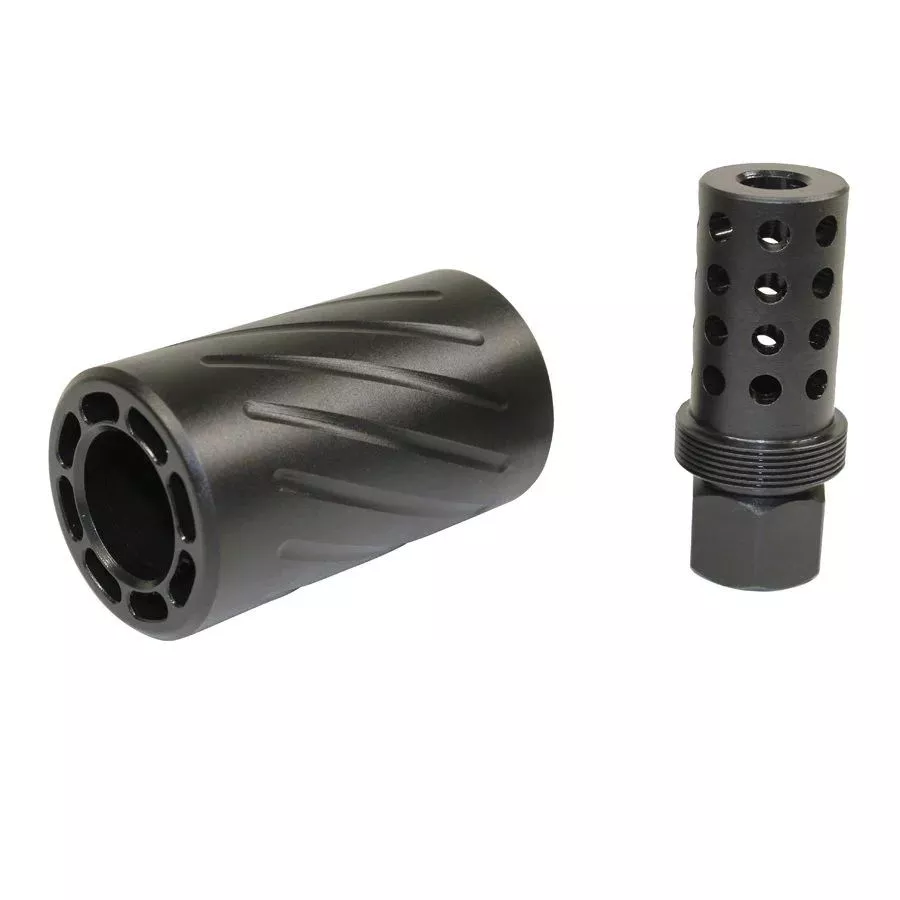 Guntec USA 9mm AR15 QD Blast Shield Compensator AR-15 Muzzle Comp
