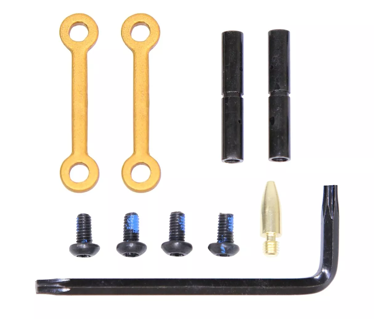 Guntec USA AR-15 Anti-Rotational Trigger/Hammer Pin Set - Anodized Gold