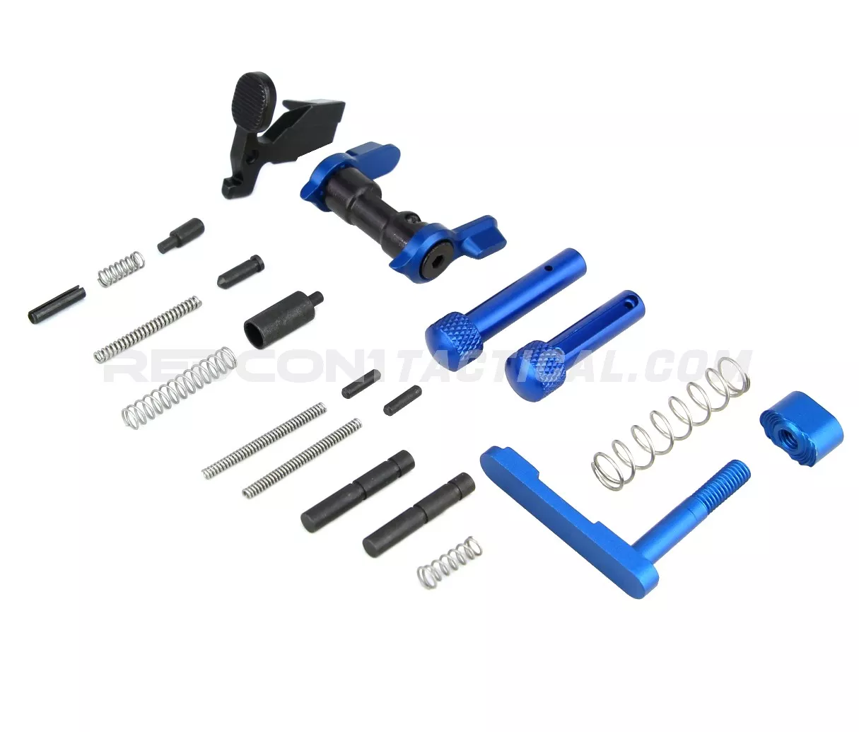 Guntec USA AR-15 Builders Kit With Ambi Safety - Anodized Blue