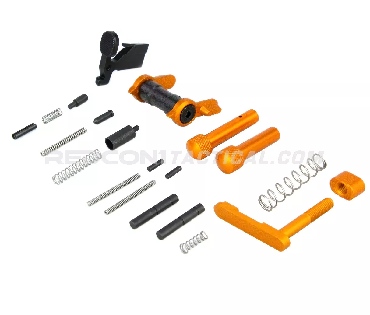 Guntec USA AR-15 Builders Kit With Ambi Safety - Anodized Orange