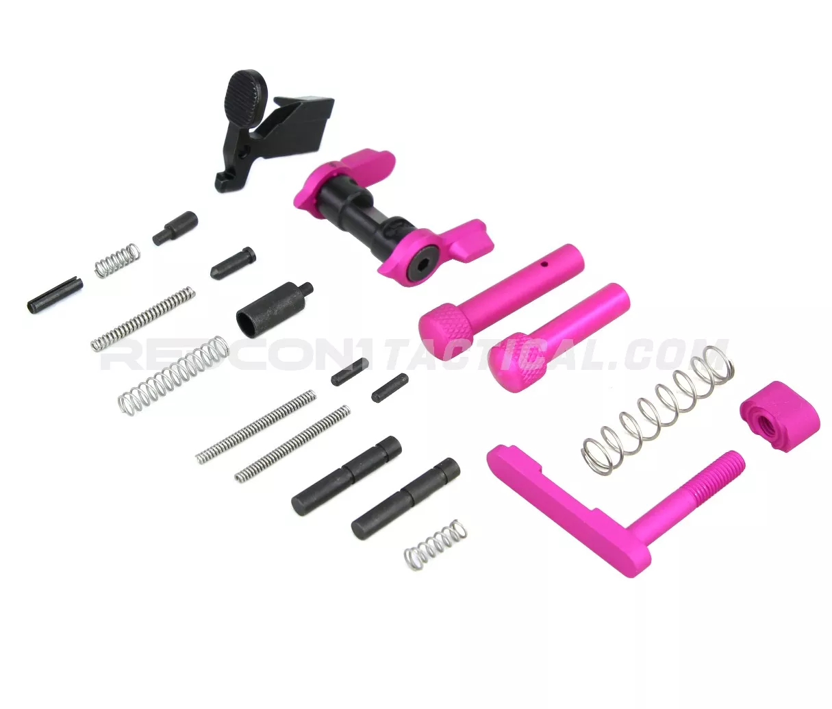Guntec USA AR-15 Builders Kit With Ambi Safety - Anodized Pink