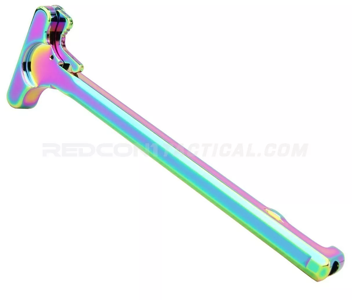 Guntec USA AR-15 Charging Handle - Rainbow PVD Coated