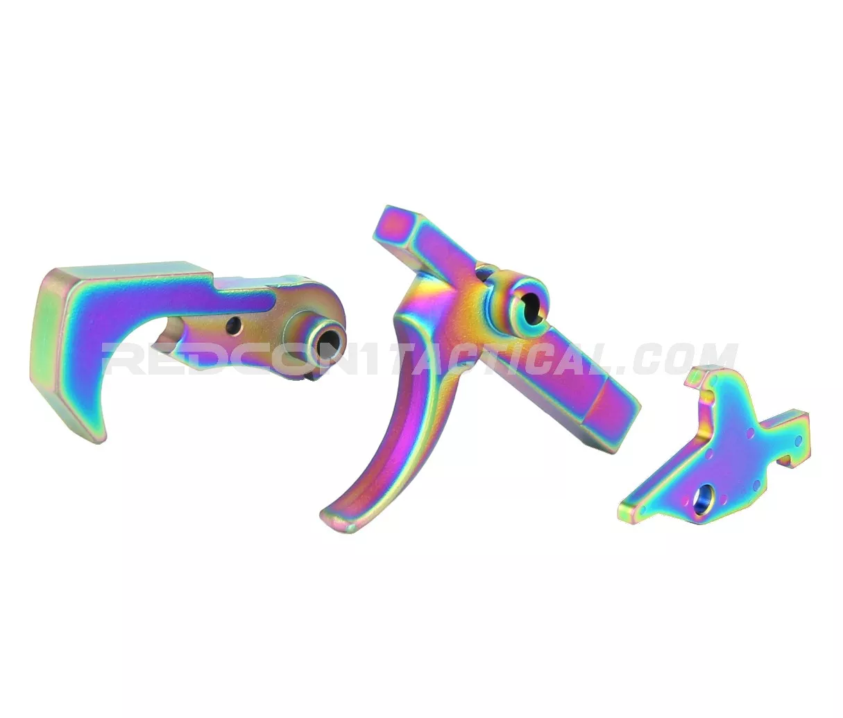 Guntec USA AR-15 Fire Control Group - Rainbow PVD Coated
