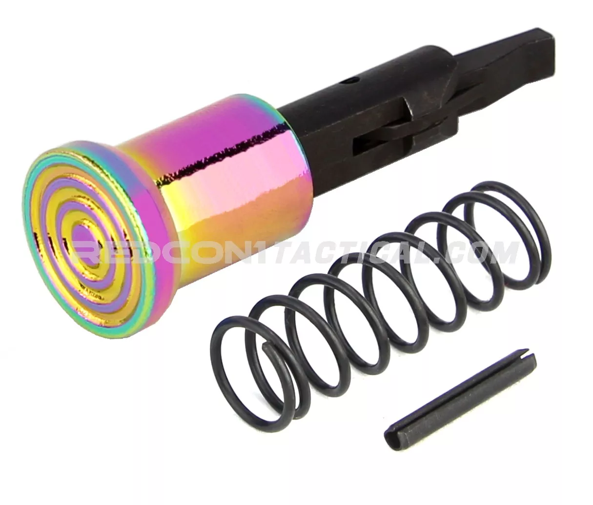 Guntec USA AR-15 Forward Assist Assembly - Rainbow PVD Coated