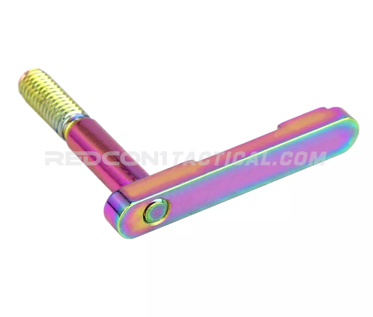 Guntec USA AR-15 Mag Catch Lever - Rainbow PVD Coated