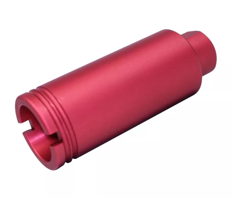 Guntec USA AR-15 Slim Line Cone Flash Can - Anodized Red