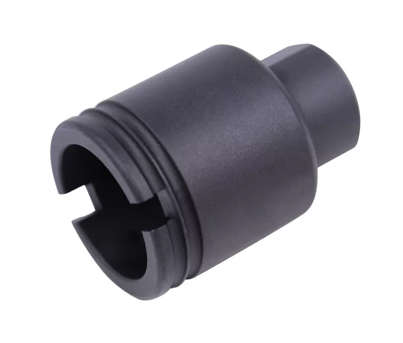 Guntec USA AR 308 Stubby Slim Compact Flash Can - Anodized Black