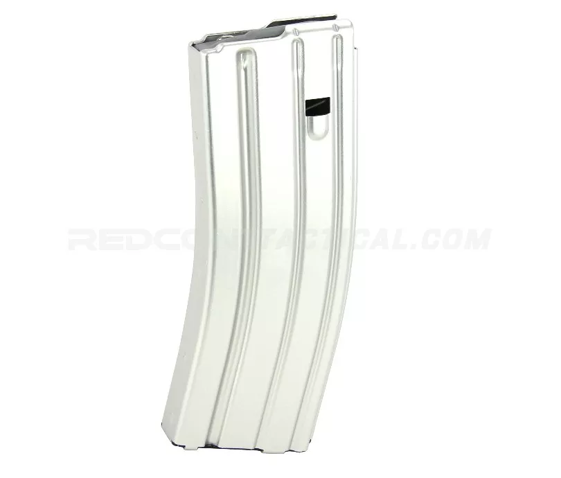 Guntec USA AR 5.56 Aluminum 30-round Magazine with Anti-Tilt Follower - Anodized Clear