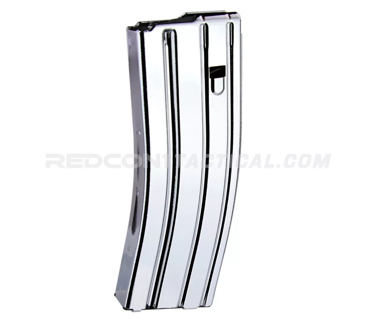 Guntec USA AR 5.56 Aluminum 30-round Magazine with Anti-Tilt Follower - Chrome
