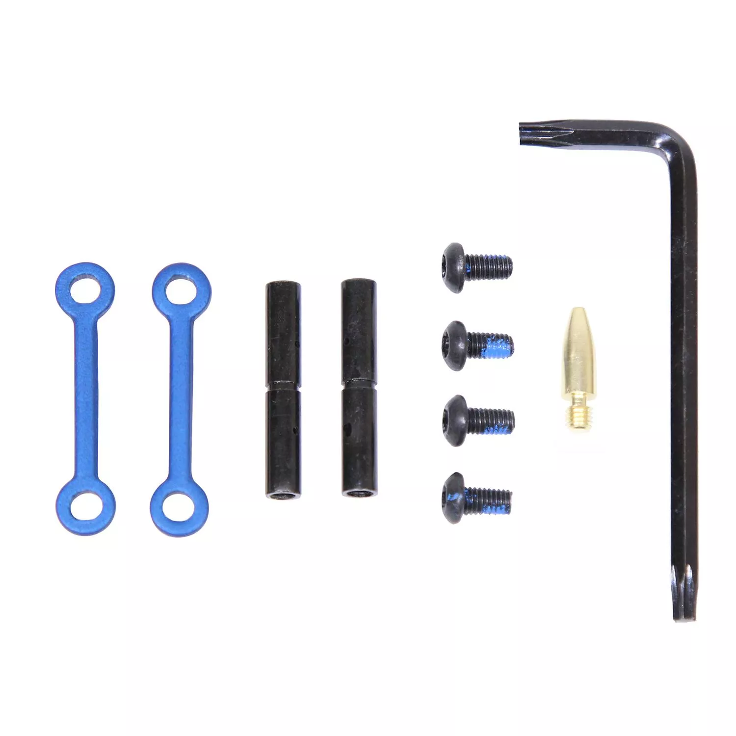 Guntec USA AR15 Anti-Rotation Trigger Hammer Pins BLUE