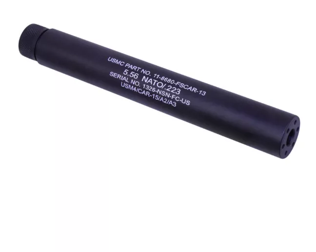 Guntec USA AR15 Fake Can Suppressor in Black 9" Barrel Extension