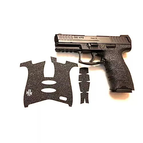 HANDLEITGRIPS Heckler & Koch VP9 Rubber Grip Enhancement, Black Overlay Kit HAN713289042226