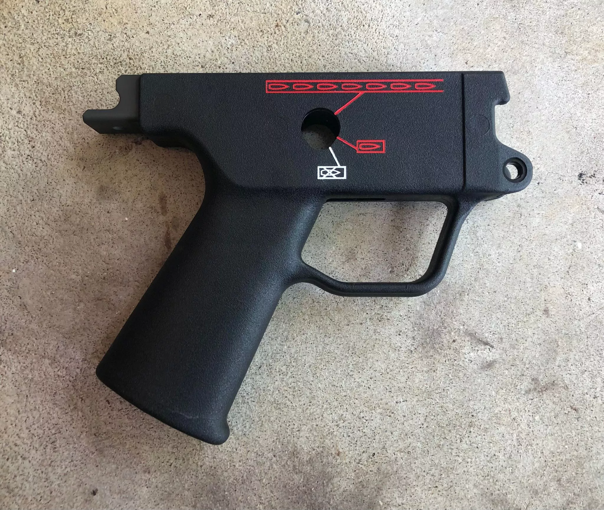 Heckler & Koch MP5 Navy 3 Position 0,1,FTrigger Housing - Push Pin