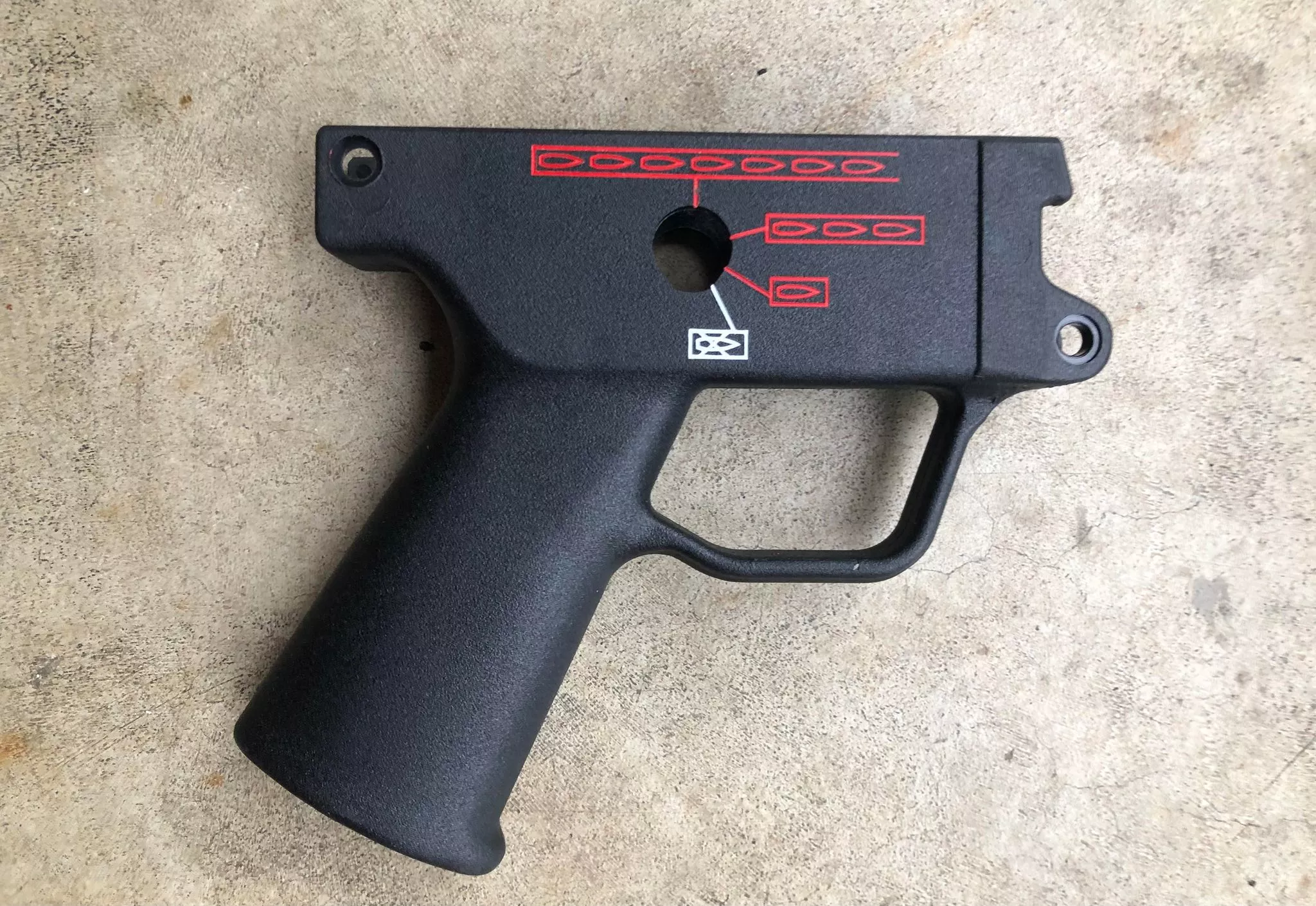 Heckler & Koch MP5K 4 Position 0,1,3,FTrigger Housing - Push Pin