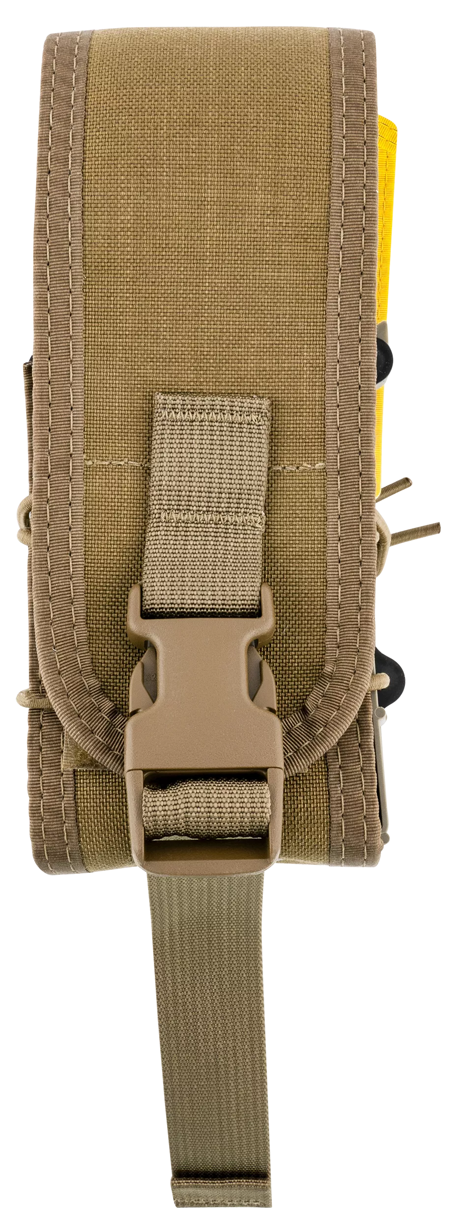 High Speed Gear 182RC0CB TACO X2R Mag Pouch Double Covered Coyote Brown Nylon MOLLE Compatible w/ Rifle