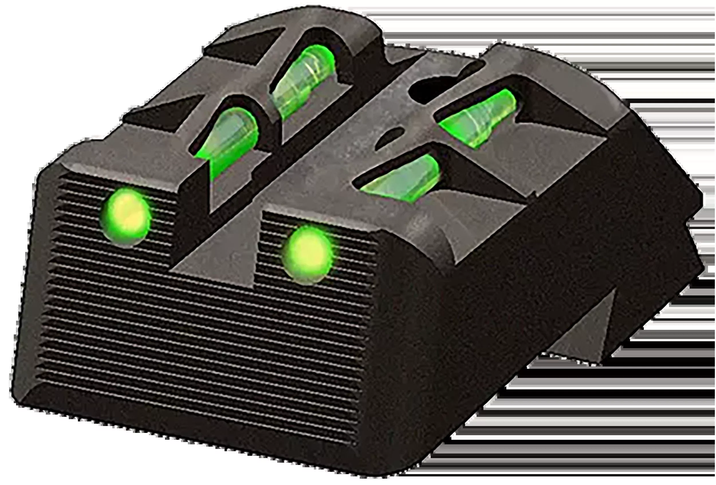 Hiviz LiteWave Rear Sight for Kimber 1911 Fixed Rear Models, Interchangeable LitePipes KBLW11