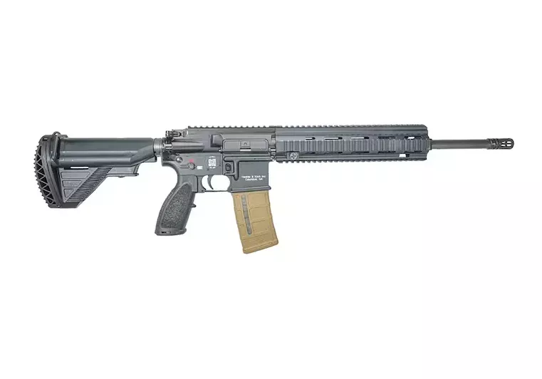 HK MR27 Semi Automatic Rifle 5.56x45mm NATO 16.5″ Black Threaded Barrel Black Frame Black Pistol Grip