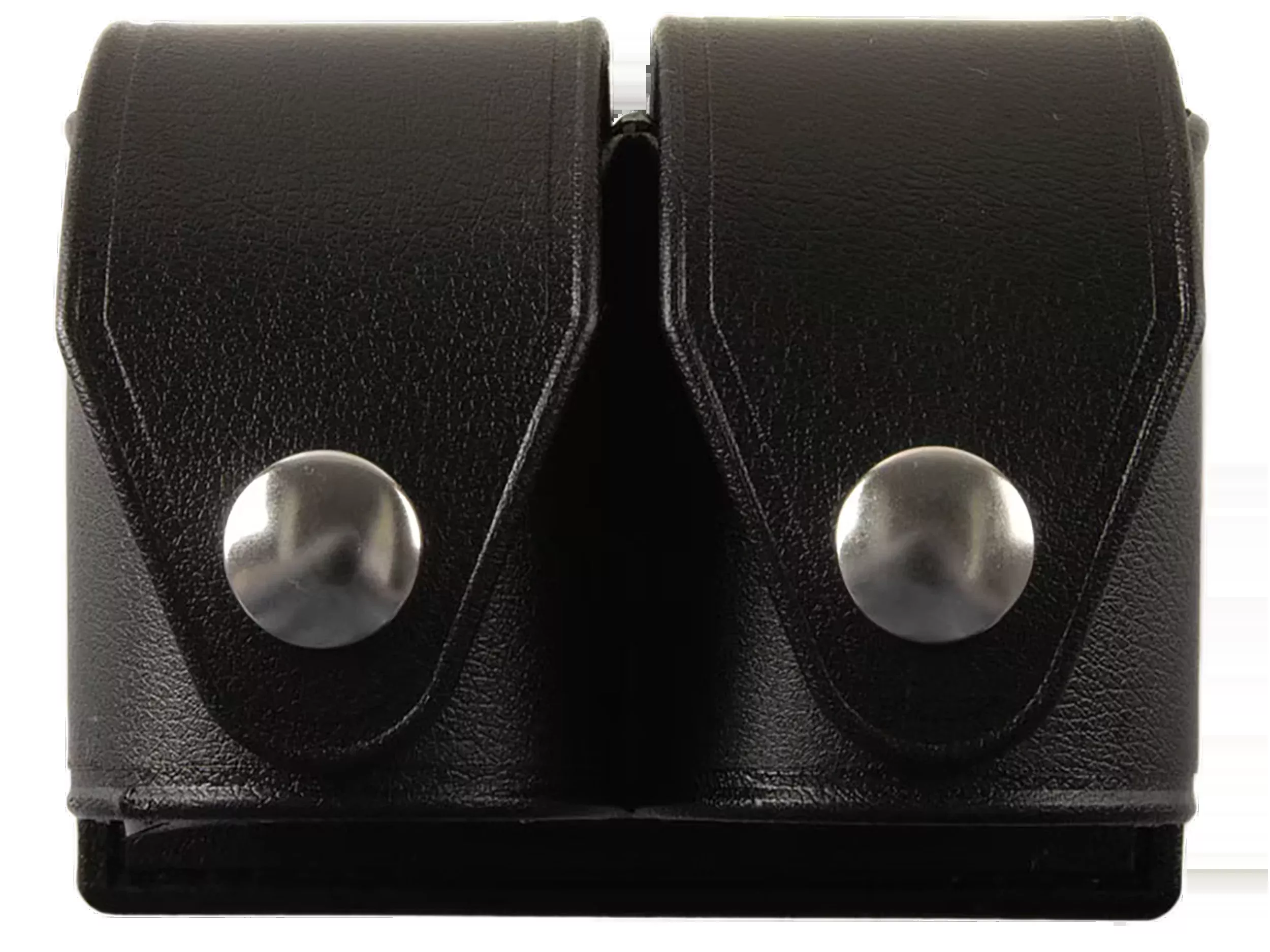 HKS Speedloader Case Double Pouch, Black Hytrel Belt Loop for 2.25 in Belts, 203PLBN
