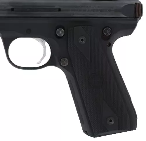 Hogue 82090 Grip PanelsDiamond Checkering Black Rubber for Ruger Mark III 22/45