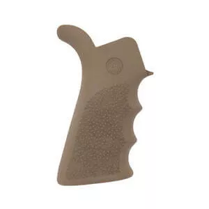 Hogue Ergonomic Overmold Rubber AR FDE Pistol Grip AR-15 Beavertail