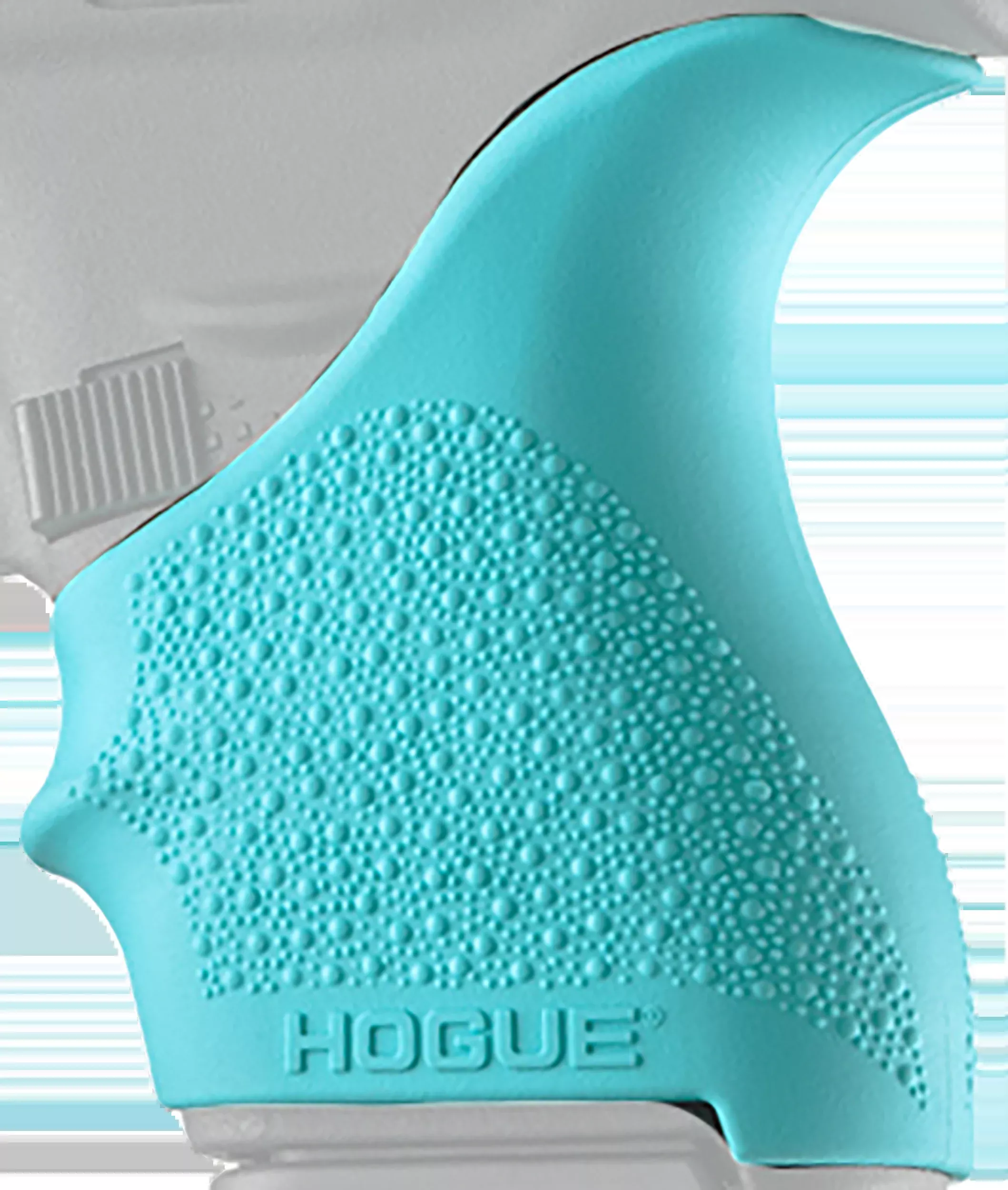 Hogue HandAll Beavertail Grip Sleeve for Glock 42/43 Textured Aqua Blue Rubber 18204