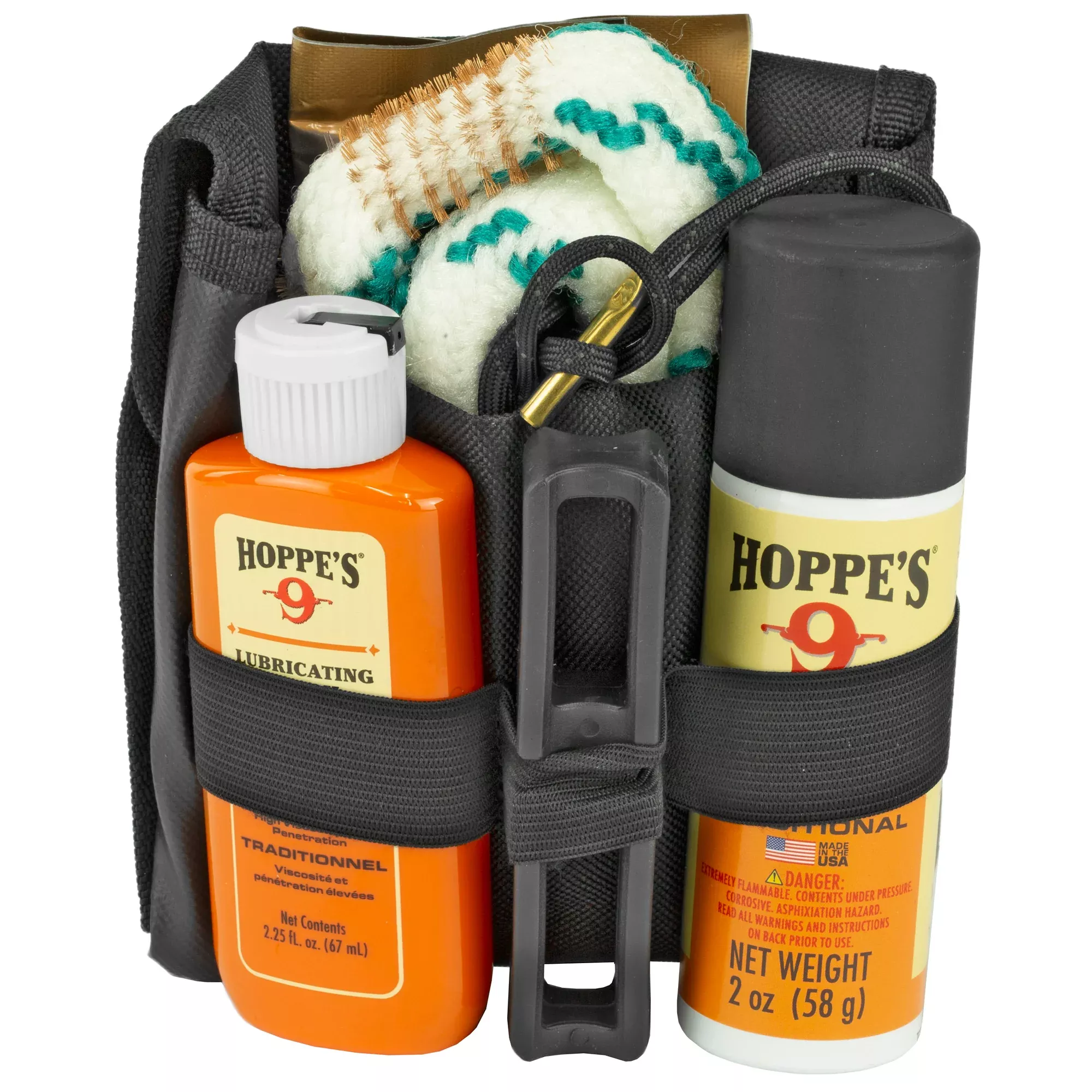 Hoppe's BoreSnake Soft-Sided 12 Gauge Shotgun Cleaning Kit with No. 9 Cleaner & Oil, 34035