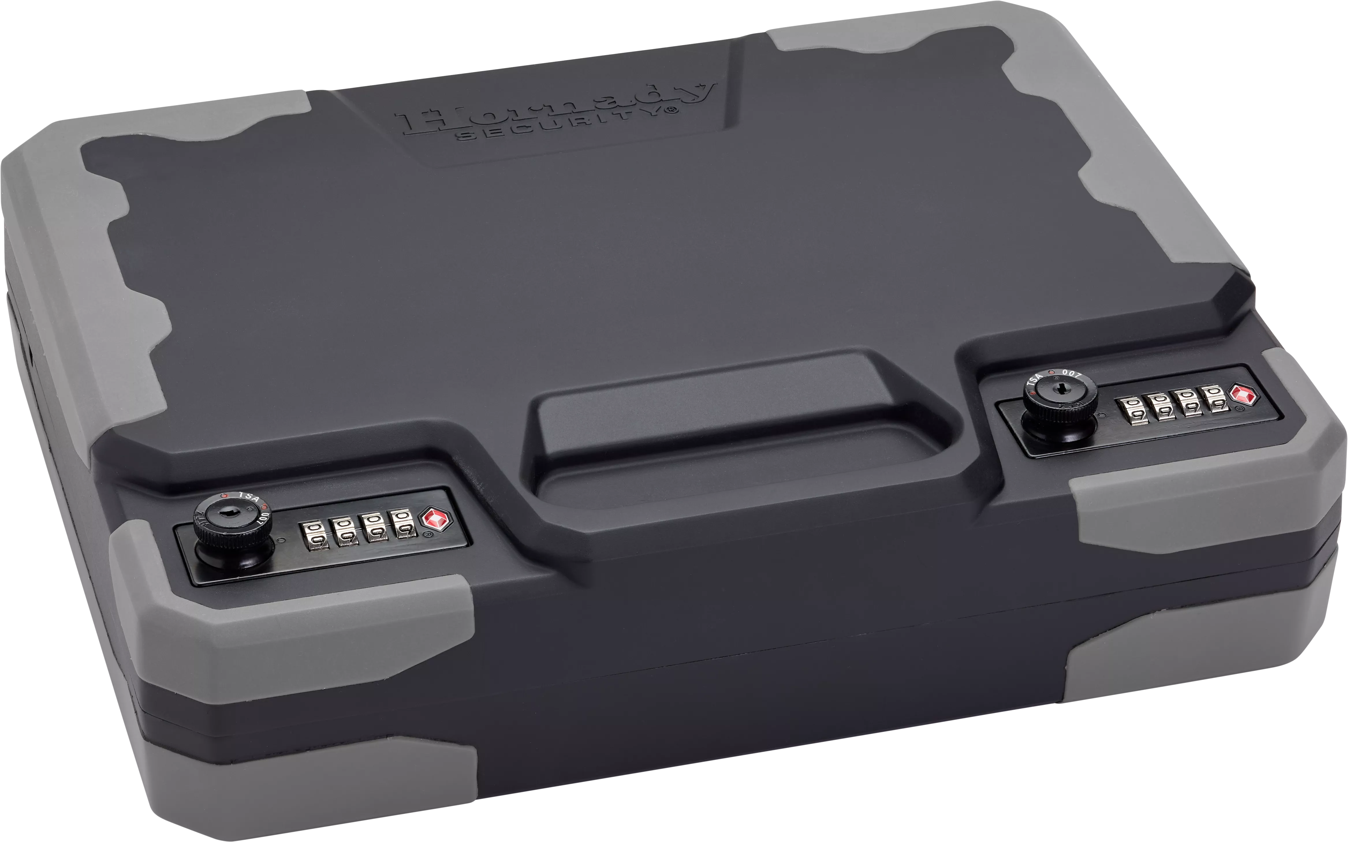 Hornady 95260 TrekLite Lock Box XXL Combination Key Entry Black Holds 2 Handguns Polycarbonate