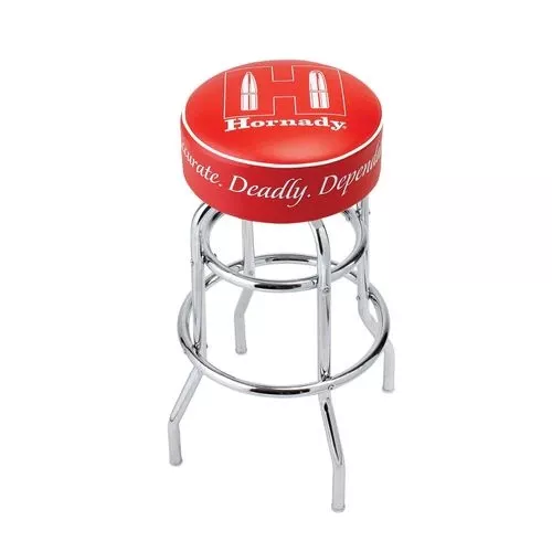 Hornady 99103 Reloading Bench Stool Chrome Red Chromed Steel Vinyl