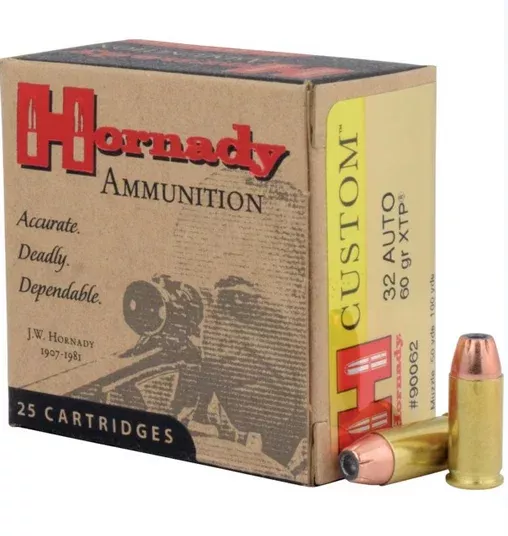 Hornady Ammunition 32 ACP 60 Grain XTP Jacketed Hollow Point 25 Count