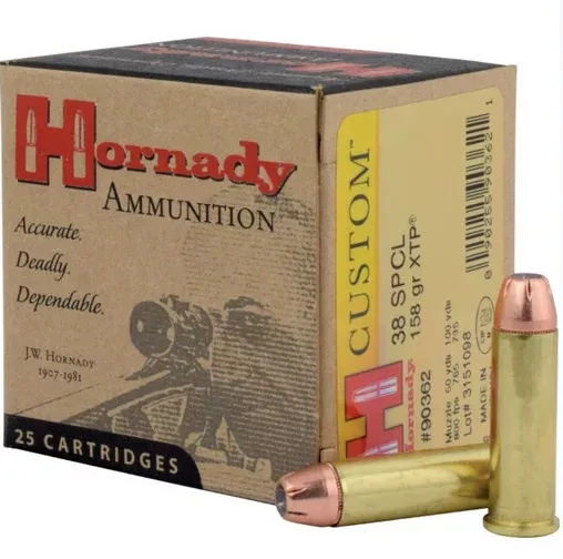 Hornady Ammunition 38 Special 158 Grain XTP Jacketed Hollow Point 25 Count