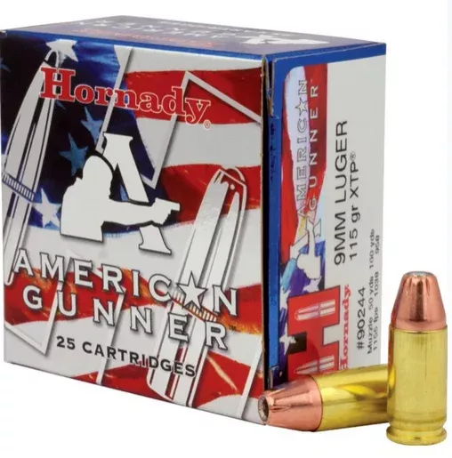 Hornady Ammunition 9mm Luger 115 Grain Jacketed Hollow Point