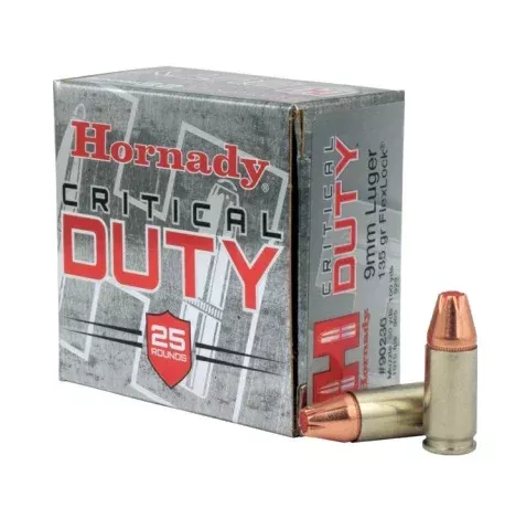 Hornady Ammunition 9mm Luger 135 Grain Jacketed Hollow Point 25 Count