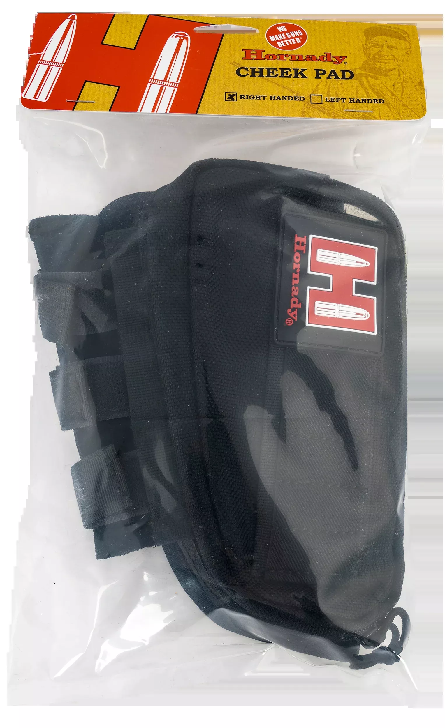 Hornady Nylon Cordura Rifle Cheek Piece with Padded Weld and 5-Round Shell Loops, Right-Hand, Black 99108