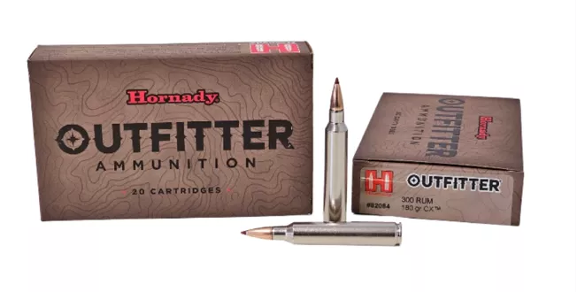 Hornady Outfitter 300 Remington Ultra Magnum (RUM) Ammo 180gr CX 20rds - 82084