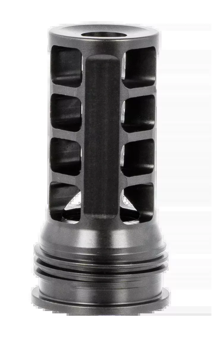 Huxwrx QD .338 Muzzle Brake Suppressor Mount, 3/4"-24 TPI Threads, Black, 1598