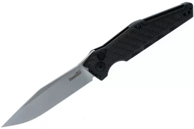 Kershaw Launch 7 Carbon Fiber AUTO Folding Knife - 3.75" Stonewashed CPM-Magnacut Clip Point Blade, Carbon Fiber and Black Aluminum Handles - 7900CF