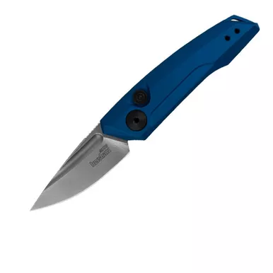 Kershaw Launch 9 AUTO Folding Knife - 1.8" Working Finish CPM-154 Drop Point Blade, Gray Anodized Aluminum Handles