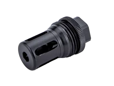 KGM Suppressors A-QD-5FB-S-1 Quick Detach 5 Port Muzzle Brake 1/2×28 – Fits R556, R556A1, R556A2, R30A1, R30A2