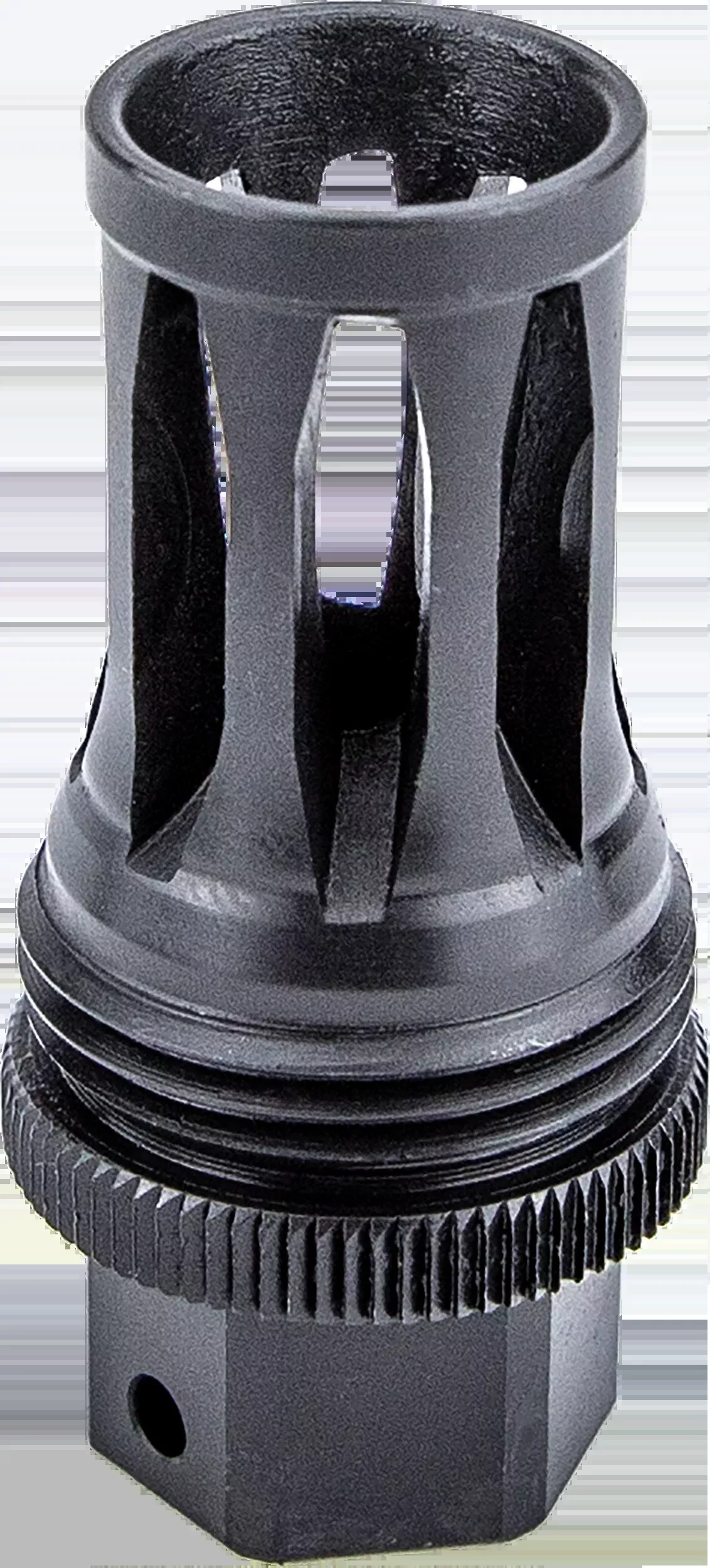 KGM Suppressors Quick Detach Flash Brake, Black Nitride Steel 1/2x28 Threads A-QD-5FB-S-1