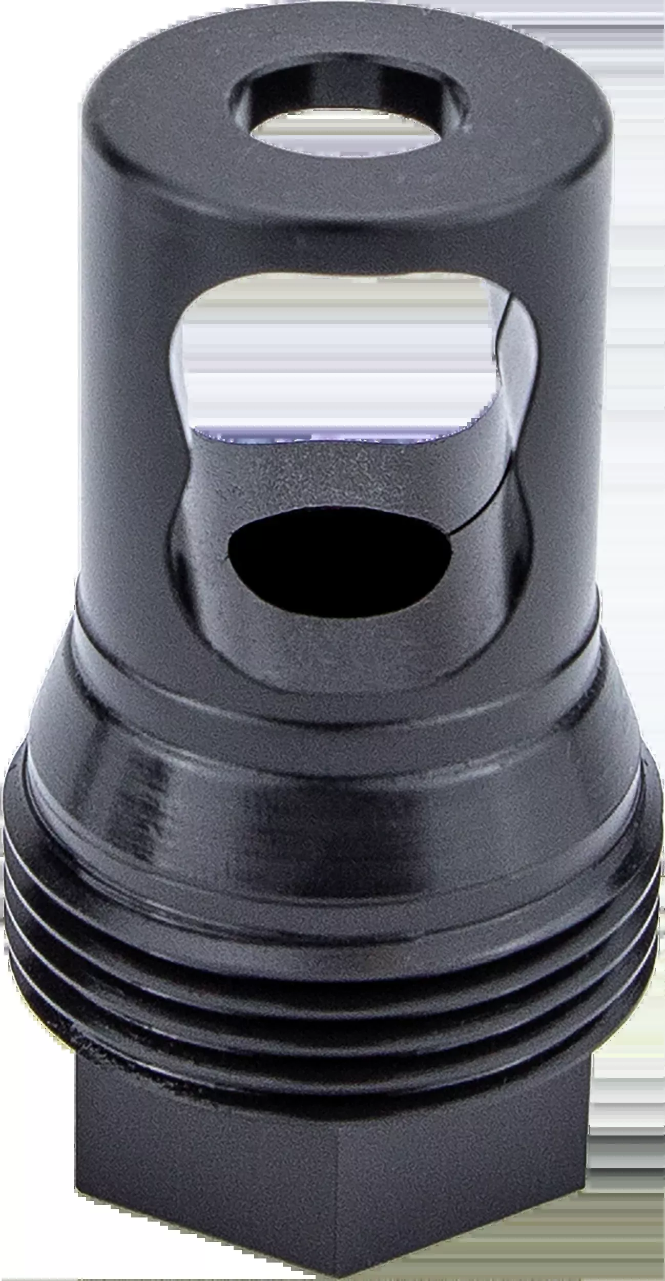 KGM Suppressors R50T Taper Muzzle Brake, Black Nitride Steel, M24x1 Thread A-TMB50-S-3