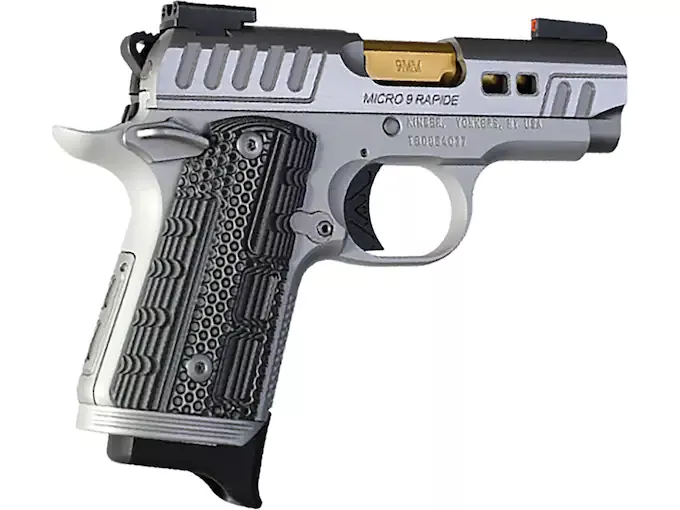 Kimber Micro 9 Rapide Dawn Semi-Automatic Pistol 9mm Luger 3.15″ Barrel 7-Round Gold Stainless