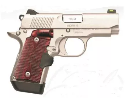 Kimber Micro 9 Stainless Rosewood Laser Grips 9mm 7+1