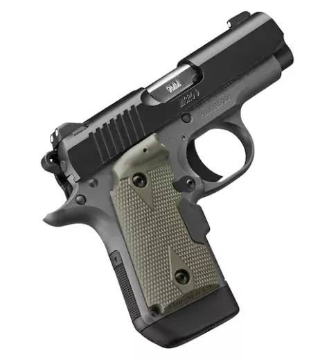 Kimber Micro 9 Woodland Night (LG) Semi-Automatic Pistol 9mm Luger 3.15″ Barrel 7-Round Black Olive Drab