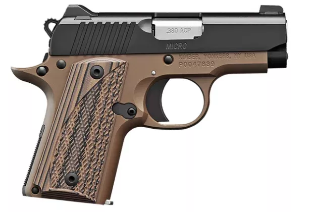 Kimber Micro Desert Night 380 ACP Flat Dark Earth (FDE) Carry Conceal Pistol