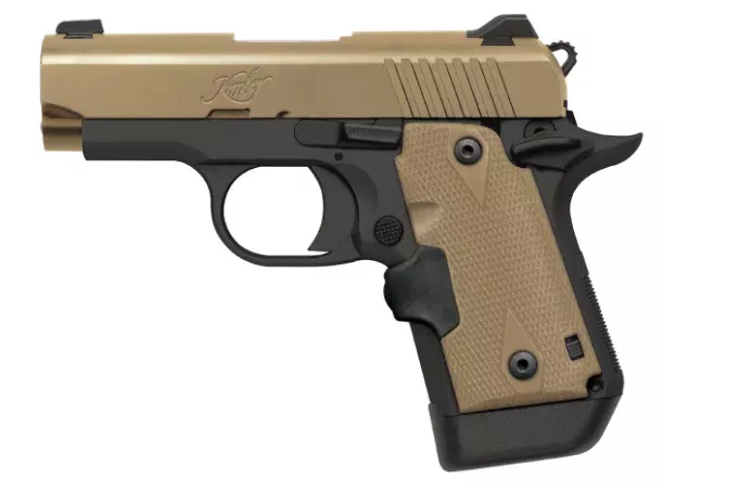 Kimber Micro Desert Tan 380 ACP with Crimson Trace Lasergrips