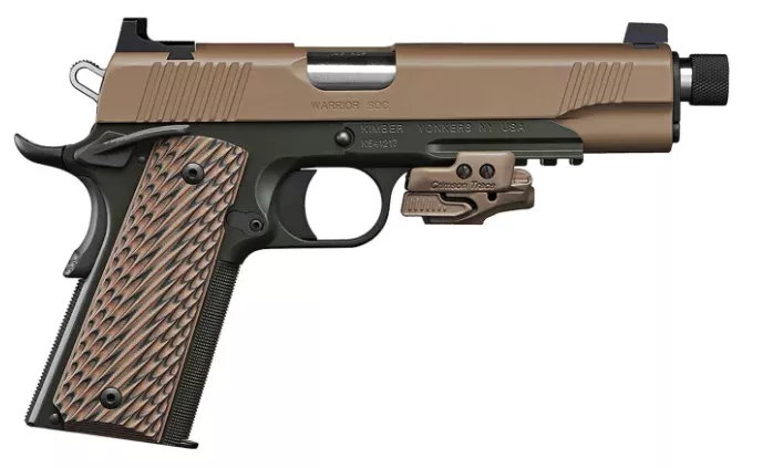 Kimber Warrior SOC 45 ACP TFS with Crimson Trace Rail Master Laser Sight