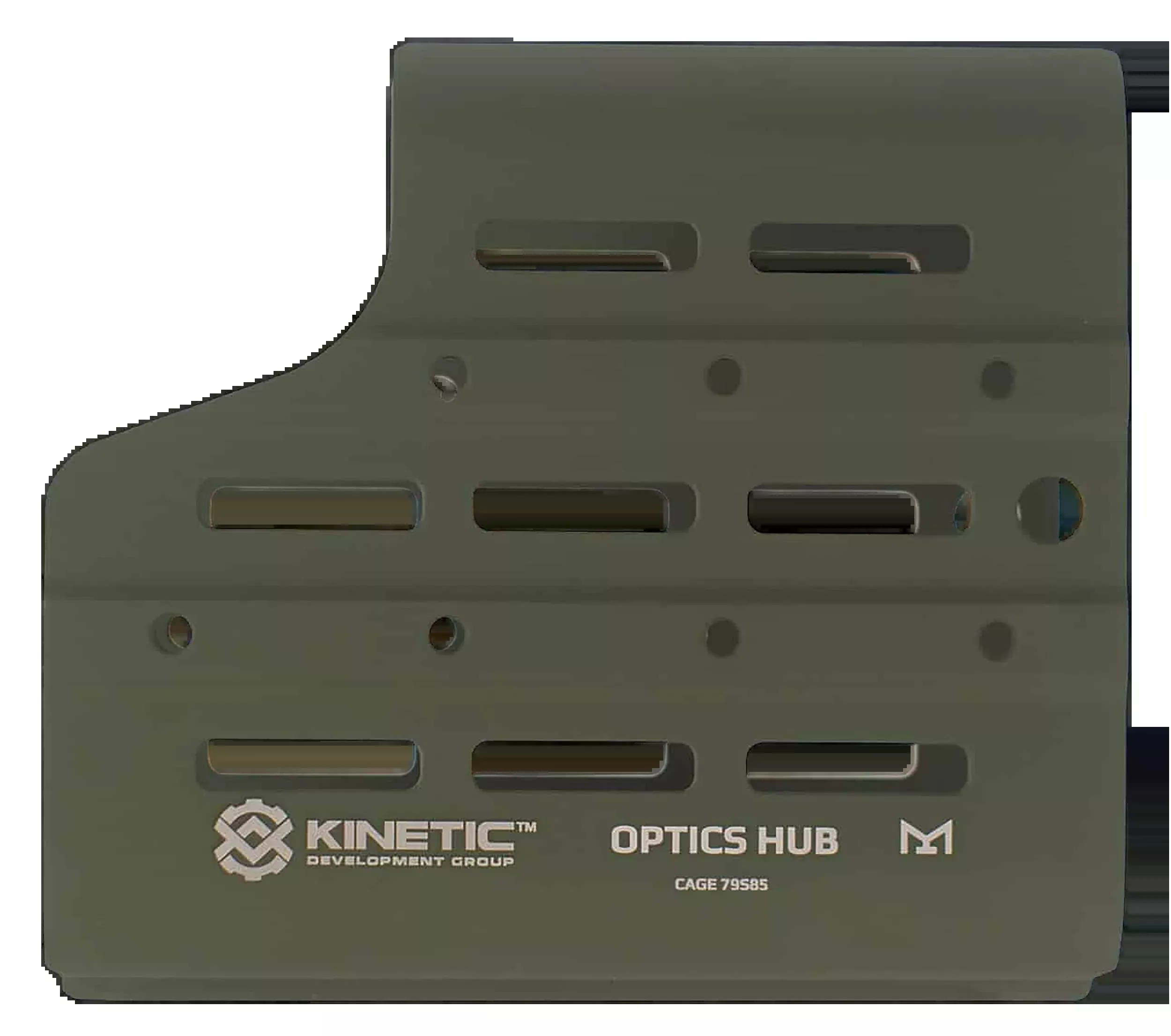 Kinetic Development Group Optics HUB Spotting Scope Case, 6061-T6 Aluminum, OD Green Cerakote, MSH5-113