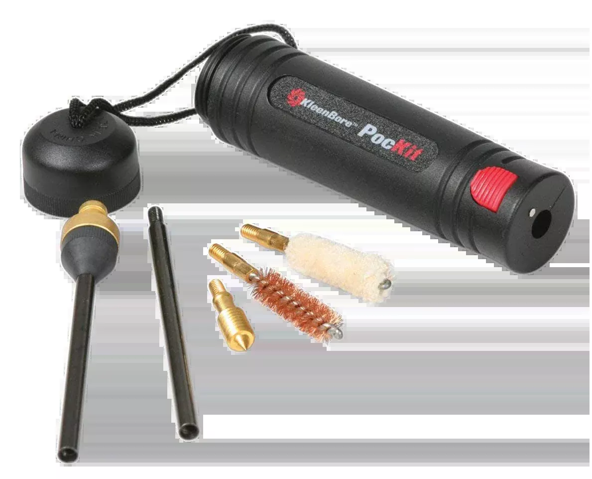 Kleen-Bore PocKit Handgun Cleaning Kit for .38/.357/9mm, Compact 2-Section Rod Set, POC222